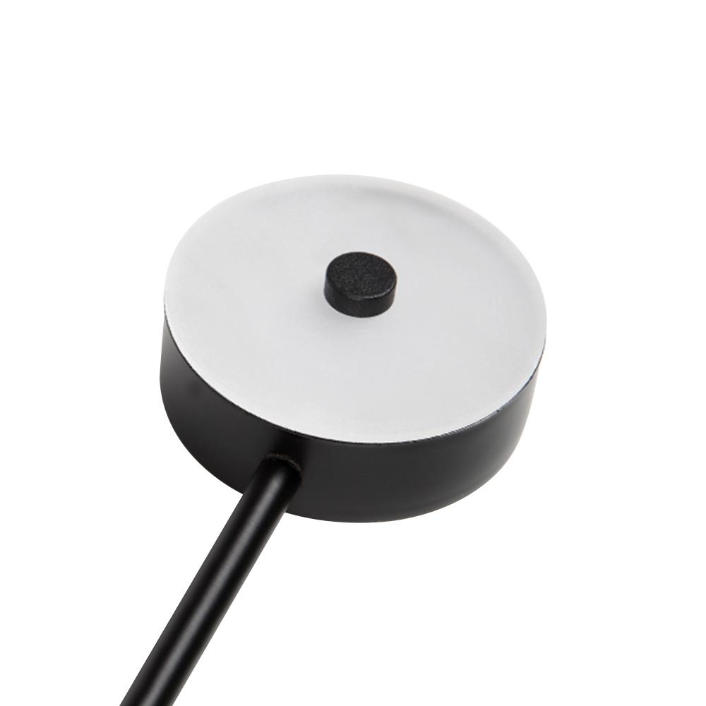 
Contemporary Black LED Wall Sconce Adjustable Metal Wall Light