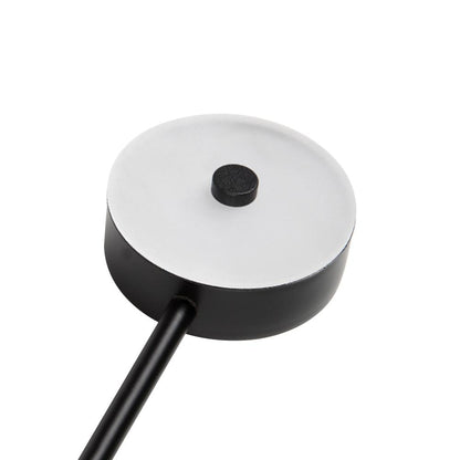 Contemporary Black LED Wall Sconce Adjustable Metal Wall Light