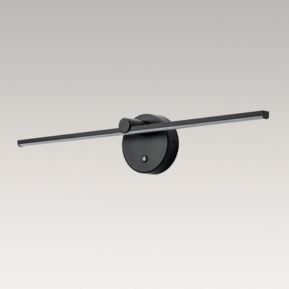 Rotatable Linear LED Vanity Bar Light 24 in Matte Black Dimmable Picture Light