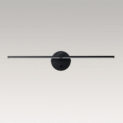 Rotatable Linear LED Vanity Bar Light 24 in Matte Black Dimmable Picture Light