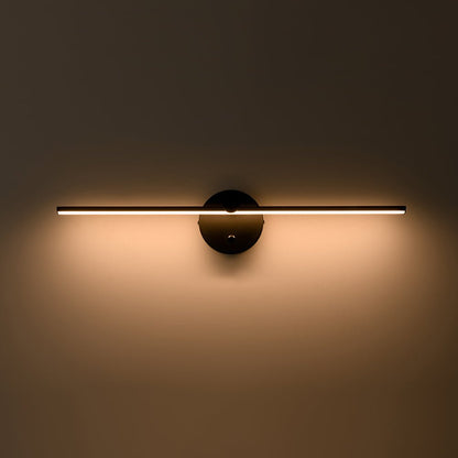 Rotatable Linear LED Vanity Bar Light 24 in Matte Black Dimmable Picture Light