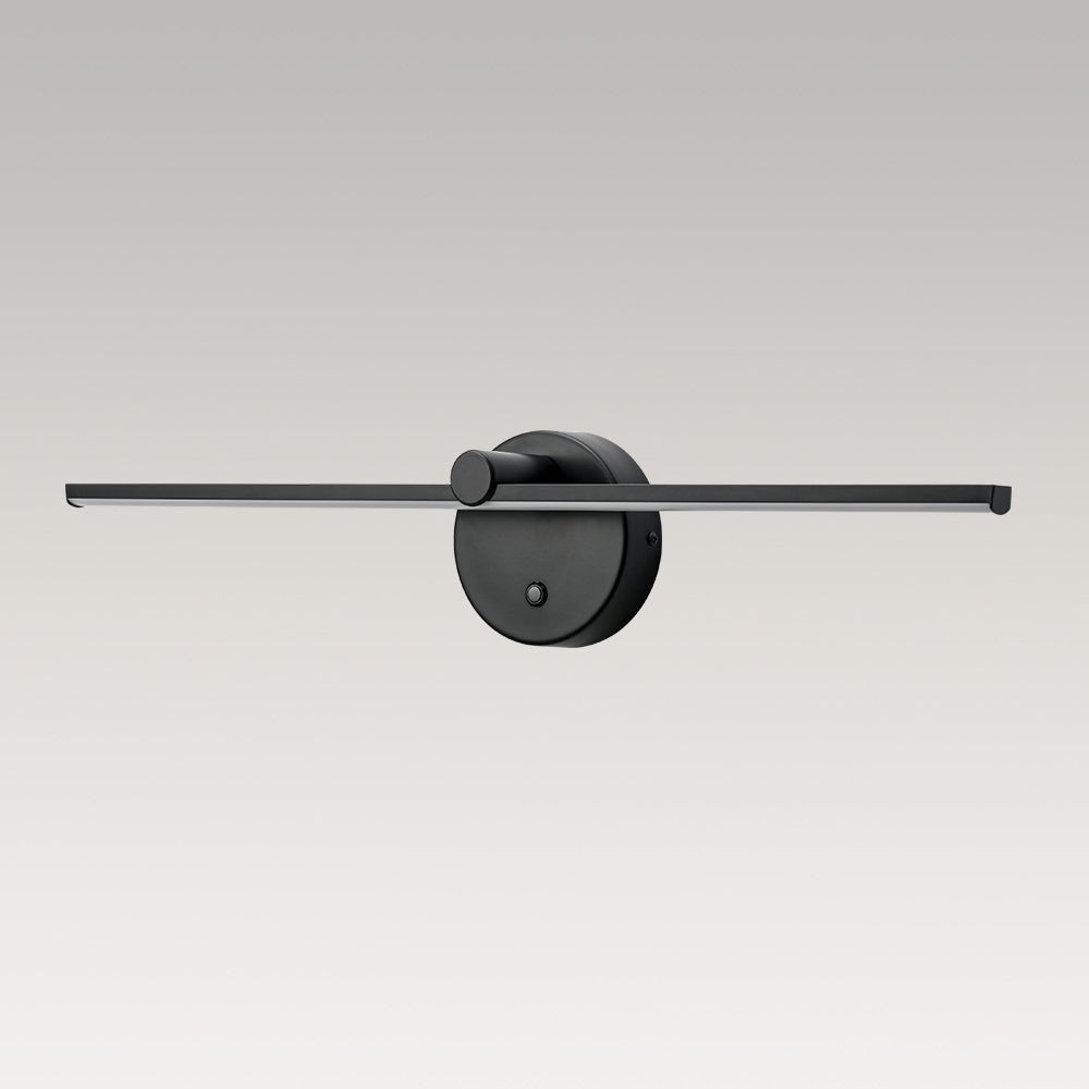 
Rotatable Linear LED Vanity Bar Light 24 in Matte Black Dimmable Picture Light