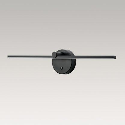 Rotatable Linear LED Vanity Bar Light 24 in Matte Black Dimmable Picture Light