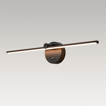 Rotatable Linear LED Vanity Bar Light 24 in Matte Black Dimmable Picture Light