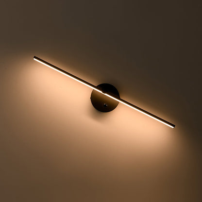 Rotatable Linear LED Vanity Bar Light 24 in Matte Black Dimmable Picture Light