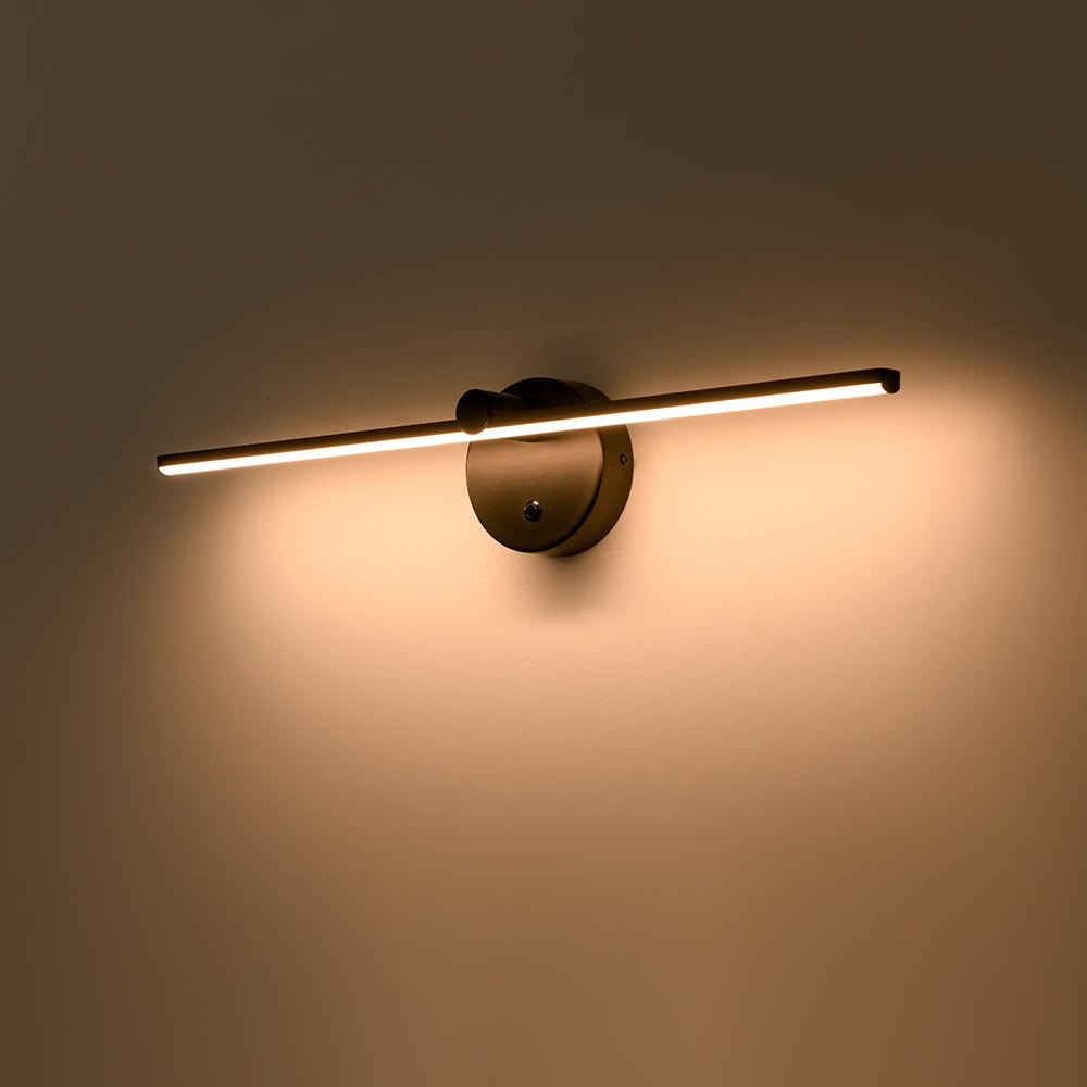 
Rotatable Linear LED Vanity Bar Light 24 in Matte Black Dimmable Picture Light